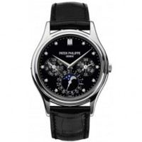 Patek Philippe Grand Complications Black Diamond Dial Automatic Men's Watch 5140P-013